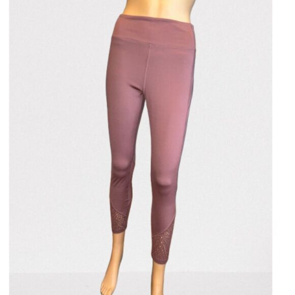 PINK Victoria's Secret Ultimate Mesh High Waist Leggings sz Medium Mauve PinkD45 - Picture 1 of 8